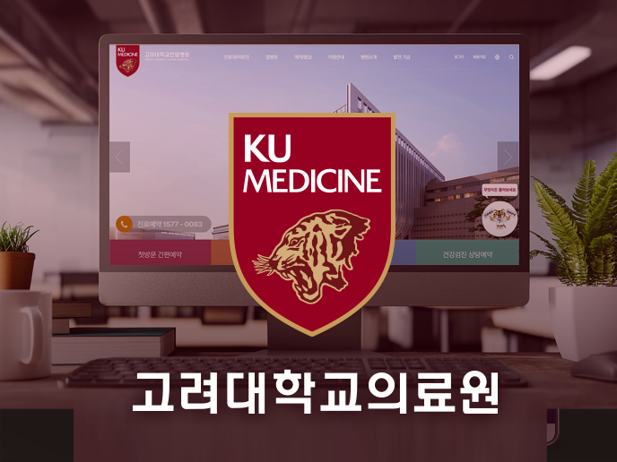 고려대학교 의료원 다국어 서비스 UI 예시